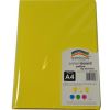 rainbow system board 150gsm a4 yellow pack 100